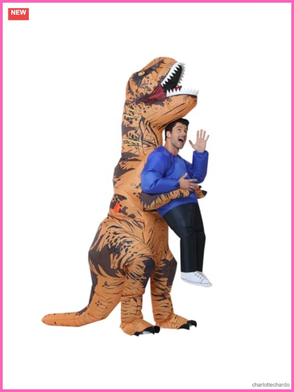 Adult Inflatable Dinosaur Costume Blow Up Halloween Party Cosplay